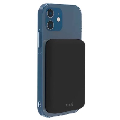 Cool |  Bateria Externa Universal MAGNÉTICA Power Bank Qi 5000 mAh COOL Preto Cool |  Bateria Externa Universal MAGNÉTICA Power Bank Qi 5000 mAh COOL Preto