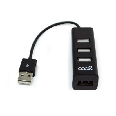 Cool | Universal USB 2.0 Hub 4 portas USB Preto