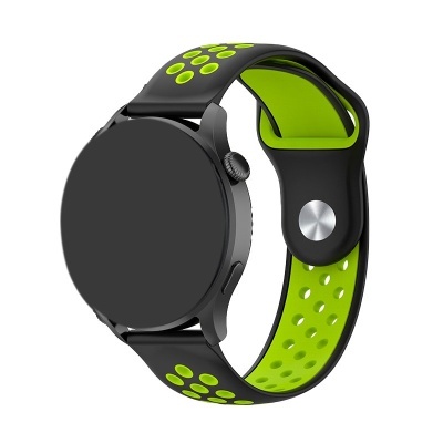 Cool | Pulseira Universal 22mm Amazfit GTR / Stratos / Huawei / Samsung / COOL Elite Rubber Preto/Verde Cool | Pulseira Universal 22mm Amazfit GTR / Stratos / Huawei / Samsung / COOL Elite Rubber Preto/Verde