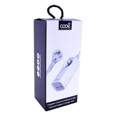 Carregador Multiporta Universal COOL 65W (5 Portas) Branco