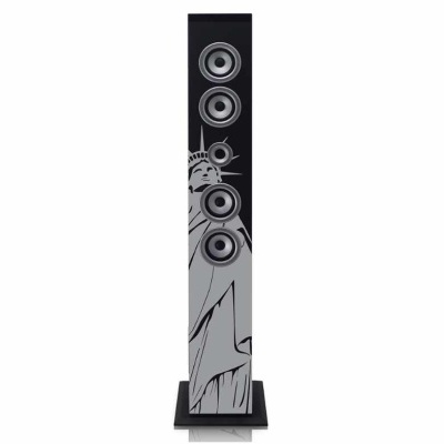 Coluna com Bluetooth, rádio FM PLL, USB e leitor SD - New York Liberty