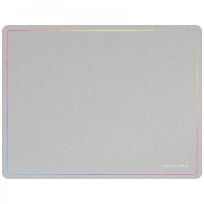 Tapete de rato cinzento com iluminação de borda colorida MARS GAMING