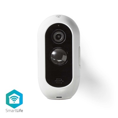 Nedis | Câmara de exterior SmartLife | Wi-Fi | Full HD 1080p | IP65 | Com sensor de movimento | Visão nocturna | Branco