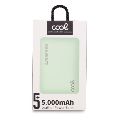 Cool | Bateria Externa Power Bank 5000 mAh COOL Leather Verde