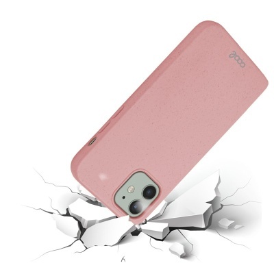 Capa rosa para smartphone com texto 'aopo'