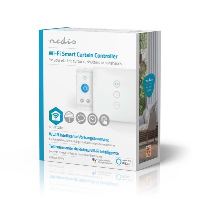 Nedis | Interruptor de Parede Inteligente | WiFi Touch | p/Cortinas , Persianas e Toldes