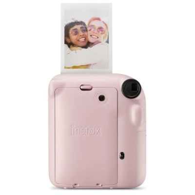 Câmara Instantânea Fujifilm Instax Mini 12 Rosa – Selfies, Diversão e Memórias Instantâneas