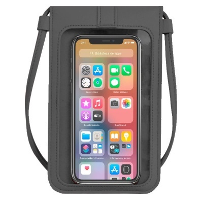 COOL | Bolsa Universal Bolsa Básica Até 6,7 pol em Cinza Escuro