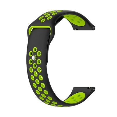 Cool | Pulseira Universal 22mm Amazfit GTR / Stratos / Huawei / Samsung / COOL Elite Rubber Preto/Verde Cool | Pulseira Universal 22mm Amazfit GTR / Stratos / Huawei / Samsung / COOL Elite Rubber Preto/Verde