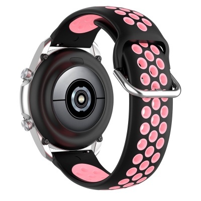 Cool | Pulseira Universal 20mm Amazfit Bip/GTS/Bip Lite/Huawei/Samsung/COOL Oslo Rubber Preto/Rosa