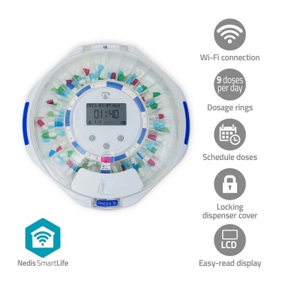 Nedis | Dispensador de comprimidos SmartLife Nedis | Dispensador de comprimidos SmartLife