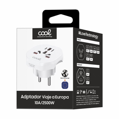 Adaptador Universal COOL – Ligação Segura de Fichas Internacionais para Europa