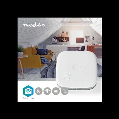 Nedis | Detector de Fumo |Wi-Fi | Alimentado por baterias |