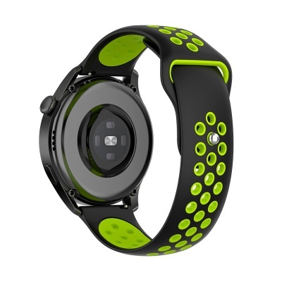 Cool | Pulseira Universal 22mm Amazfit GTR / Stratos / Huawei / Samsung / COOL Elite Rubber Preto/Verde Cool | Pulseira Universal 22mm Amazfit GTR / Stratos / Huawei / Samsung / COOL Elite Rubber Preto/Verde