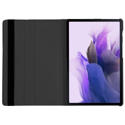 Cool | Capa para Samsung Galaxy Tab S7 FE em couro sintético liso preto 12,4 polegadas