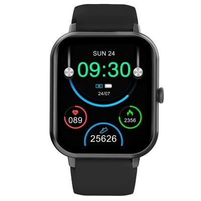 Cool | Smartwatch COOL Forest Silicone Preto (Chamadas, Desporto, Sono, Câmera)