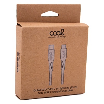 Cool | COOL ECO Universal Type-C para cabo USB Lightning para iPhone (1,5 metros)