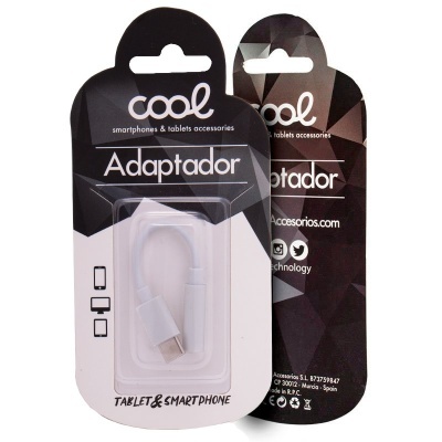 Cool | Adaptador Conector Tipo C para Jack 3,5 mm (Digital e Universal) Branco