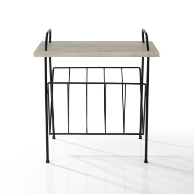 Crosley Wilshire – Suporte Artístico para Discos de Vinil em Madeira de Manga e Ferro Crosley Wilshire – Suporte Artístico para Discos de Vinil em Madeira de Manga e Ferro