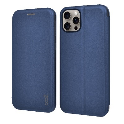 Cool | Capa com abertura lateral para iPhone 15 Pro Max Elegance Marinho
