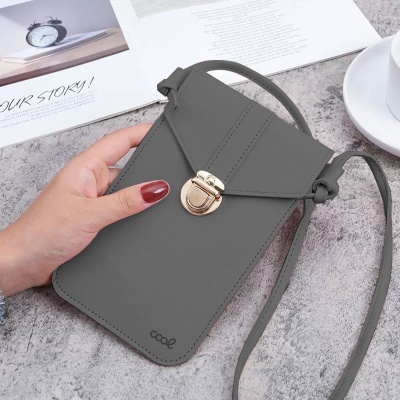 COOL | Bolsa Universal Bolsa Básica Até 6,7 pol em Cinza Escuro