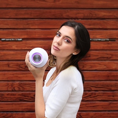 Cool | Coluna Universal Music Bluetooth 6W COOL Boom Branco