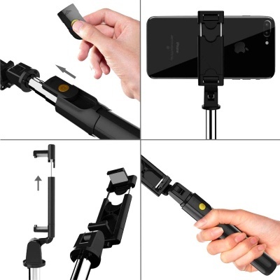 Cool | Suporte tripé extensível universal COOL + controlo remoto para selfie Bluetooth