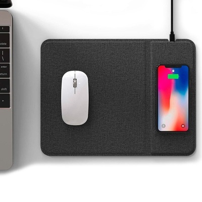 Cool | COOL Mouse pad + Base de carregamento sem fio Qi de 15 W