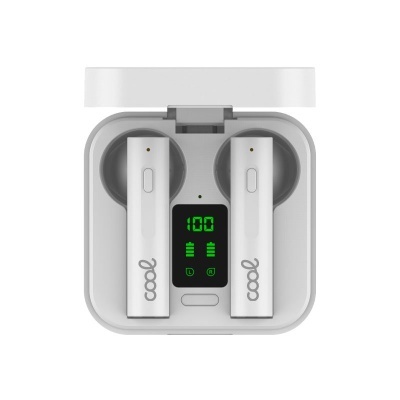 Cool | Auriculares estéreo Bluetooth Dual Pod sem fio TWS COOL Solar Branco