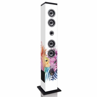 Coluna com Bluetooth, rádio FM PLL, USB e leitor SD - Zebra Coluna com Bluetooth, rádio FM PLL, USB e leitor SD - Zebra