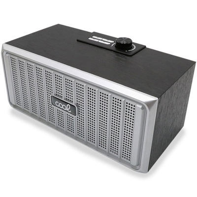 Cool | Coluna universal para música Bluetooth COOL Retrô (20 W) Madeira Preto