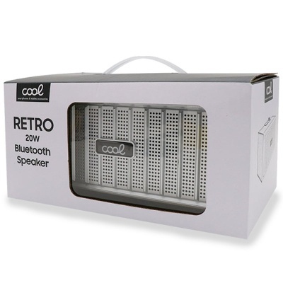 Cool | Coluna universal para música Bluetooth COOL Retrô (20 W) Madeira Preto