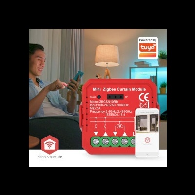 Módulo integrado SmartLife Persianas/estores Nedis| Zigbee 3.0 | 1000 W | Ligação por terminal | App Android™ / IOS