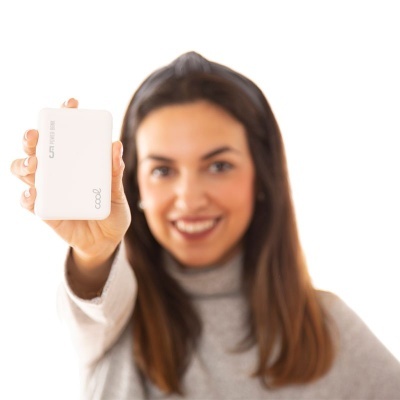 Cool | Bateria Externa Power Bank 5000 mAh COOL Leather Branco