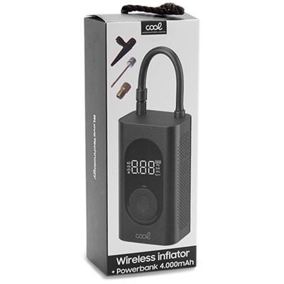 PowerBank COOL 4.000 mAh com Compressor Sem Fios – Mobilidade e Energia Sempre à Mão