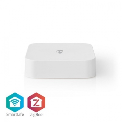 Nedis | Wi-Fi / Zigbee | 40 Dispositivos | Alimentado por USB | Android™ & iOS | Branco Nedis | Wi-Fi / Zigbee | 40 Dispositivos | Alimentado por USB | Android™ & iOS | Branco