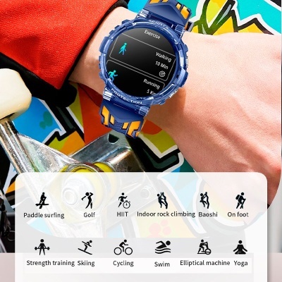 Smartwatch COOL Clever Silicone Azul (Chamadas, Desporto, Saúde)