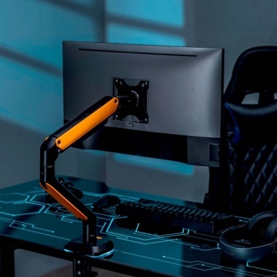 Suporte de mesa para monitor/TV RGB Aisens Gaming - Giratório e inclinado - Iluminação RGB