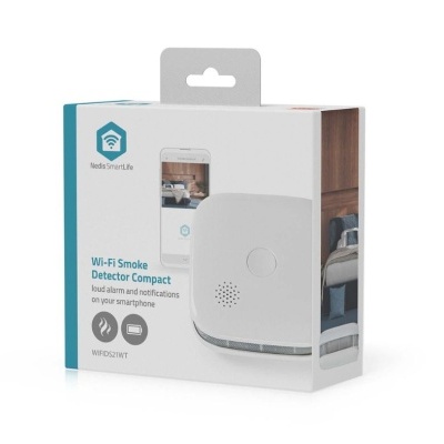 Detector de fumo SmartLife Wi-Fi | Alimentado por baterias