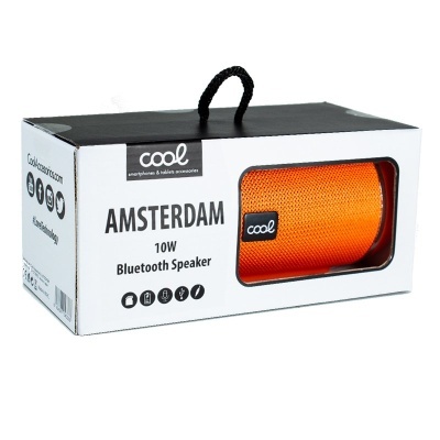 Cool | Coluna universal para música Bluetooth COOL Amesterdam Laranja (10 W)