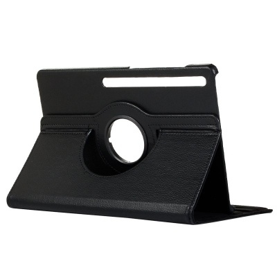 Cool | Capa para Samsung Galaxy Tab S7 FE em couro sintético liso preto 12,4 polegadas