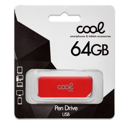 Cool | Pen Drive USB x 64 GB 2.0 COOL Board Red
