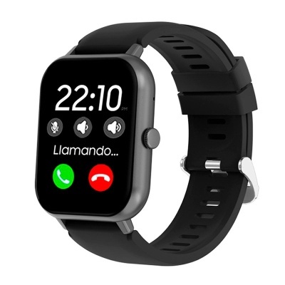 Cool | Smartwatch COOL Forest Silicone Preto (Chamadas, Desporto, Sono, Câmera)