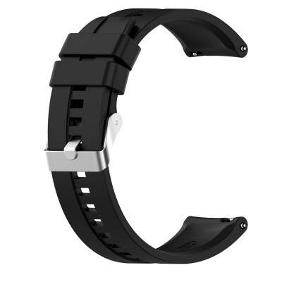 Pulseira universal 20mm Amazfit Bip / GTS / Bip Lite / Huawei / Samsung / COOL Oslo Rubber Black