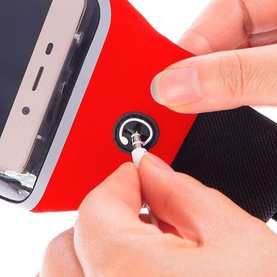 Cool | Bolsa de cintura COOL com capa de neopreno universal (5,5 - 6,7 pol.) Vermelho