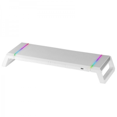 Suporte para monitor Mars Gaming MGS-ONE - Iluminação CHROMA RGB - Tamanho ajustável