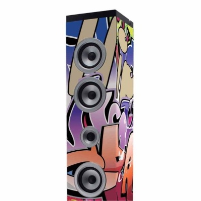 Coluna com Bluetooth, rádio FM PLL, USB e leitor SD - Tags