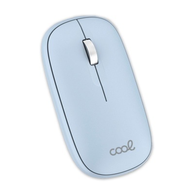 Cool | Rato Silencioso Sem Fios 2 em 1 (Bluetooth + Adaptador USB) COOL Slim Azul