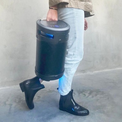 Nedis | Coluna Bluetooth® Party Boombox | 3.5 hrs | 4.1 | 150 W | AUX / USB | IPX5 | TWS | Party lights | Preta / Cinza