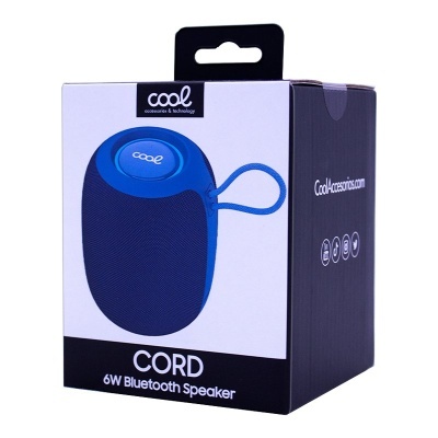 Coluna Bluetooth COOL Cord 6W – Som Nítido, LED Vibrante e Design Portátil